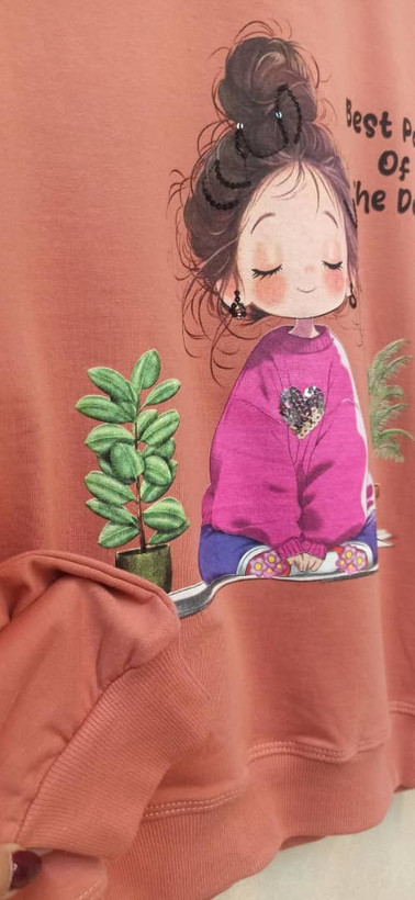 بلوز تک دخترانه دختر پولکی