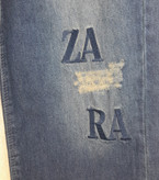 شلوار جین دخترانه بگ گلدوزی دورکش